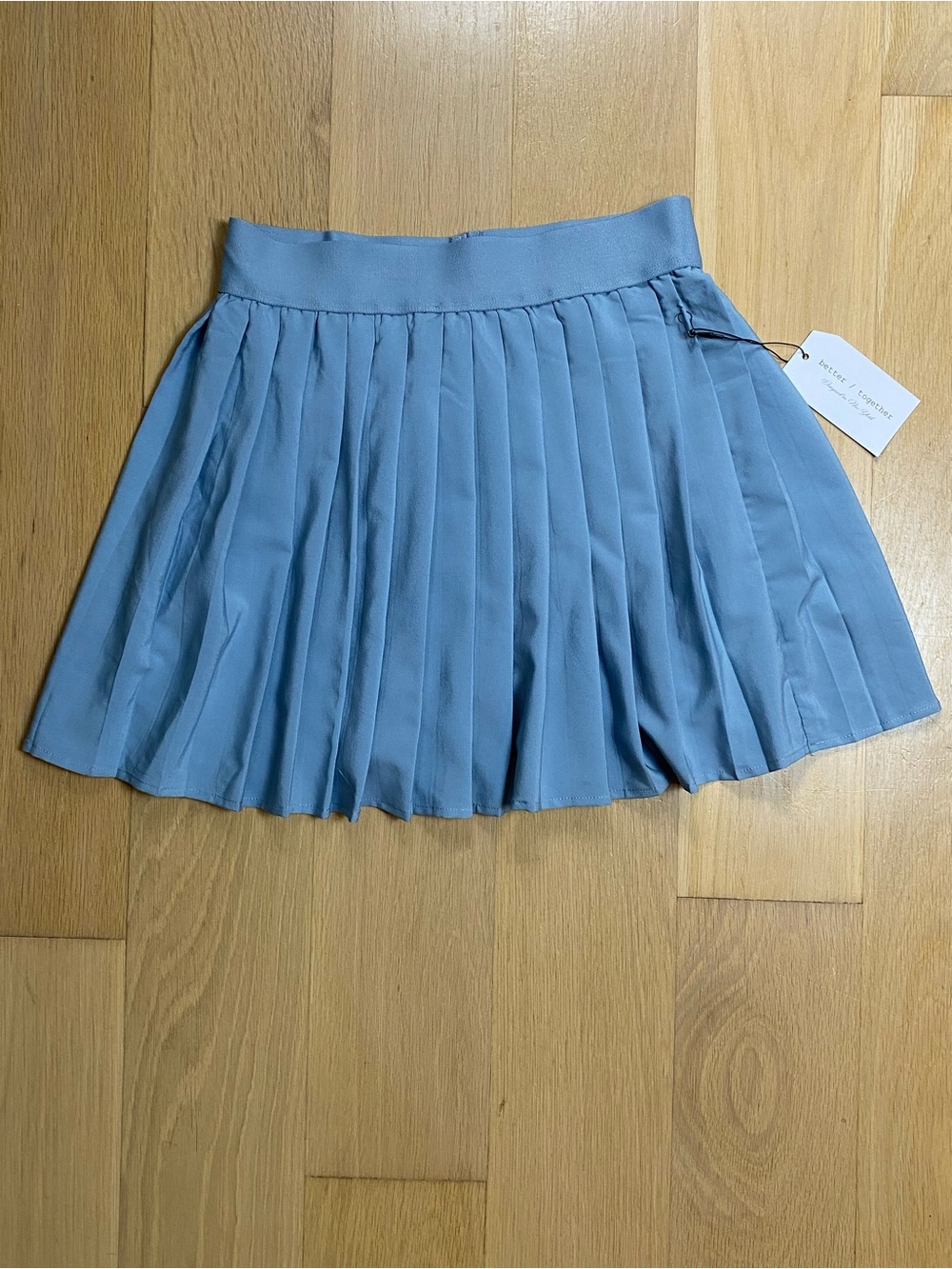 Pleated Tennis Skirt Blue Medium Preppy Sport Active Pickleball Golf Workout Gym - Picture 3 of 13